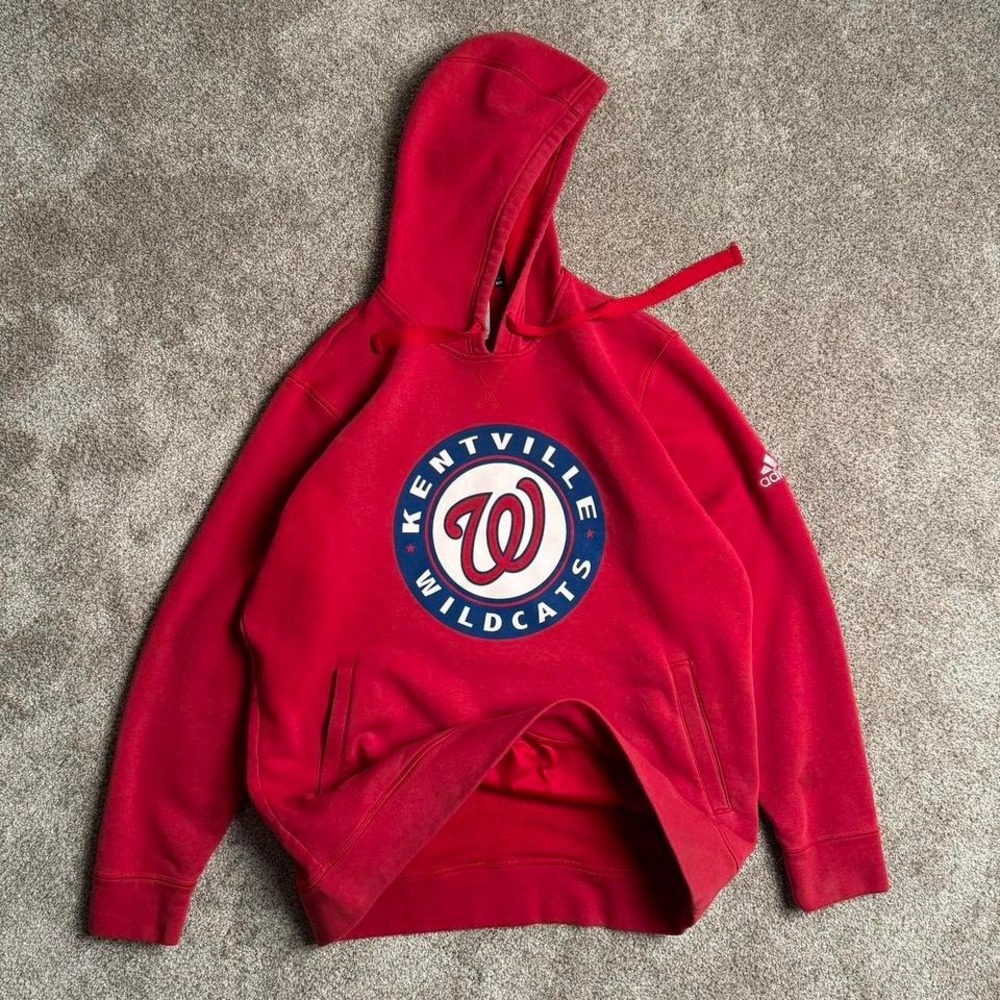 00s ADIDAS KENTVILLE WILDCATS PULLOVER HOODIE